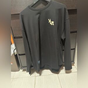 YoungLA Black Long Sleeve Tee Casual Sportswear